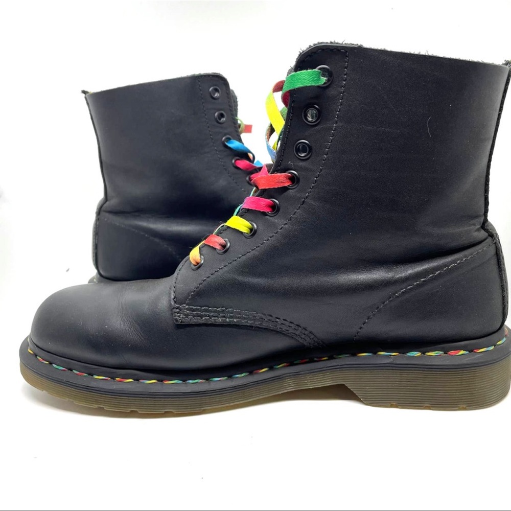 Dr. Martens Pascal Rainbow Combat Boots Style 146… - image 4